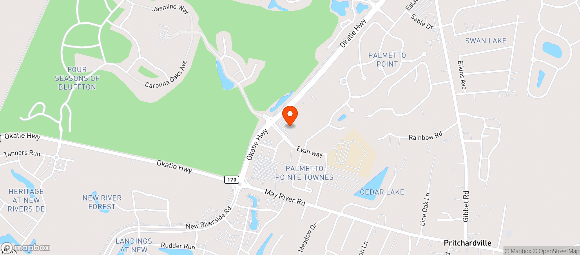 Map showing Parkers #32 (Chs)