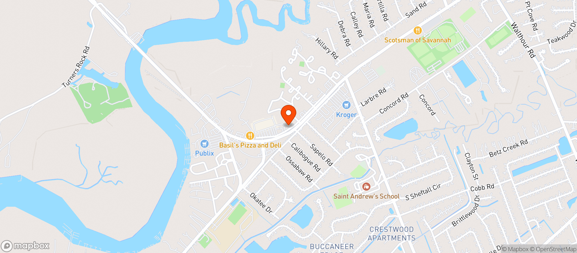 Map showing Lilis Restaurant & Bar