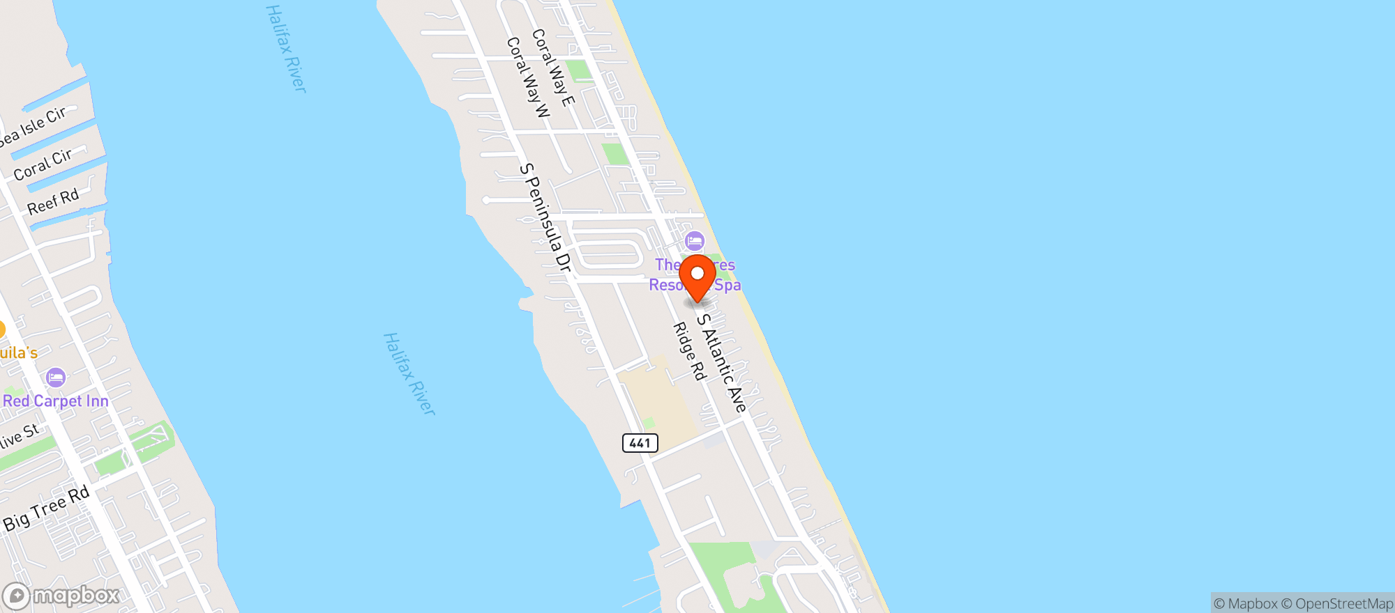 Map showing Crabby Joe S Deck And Gri