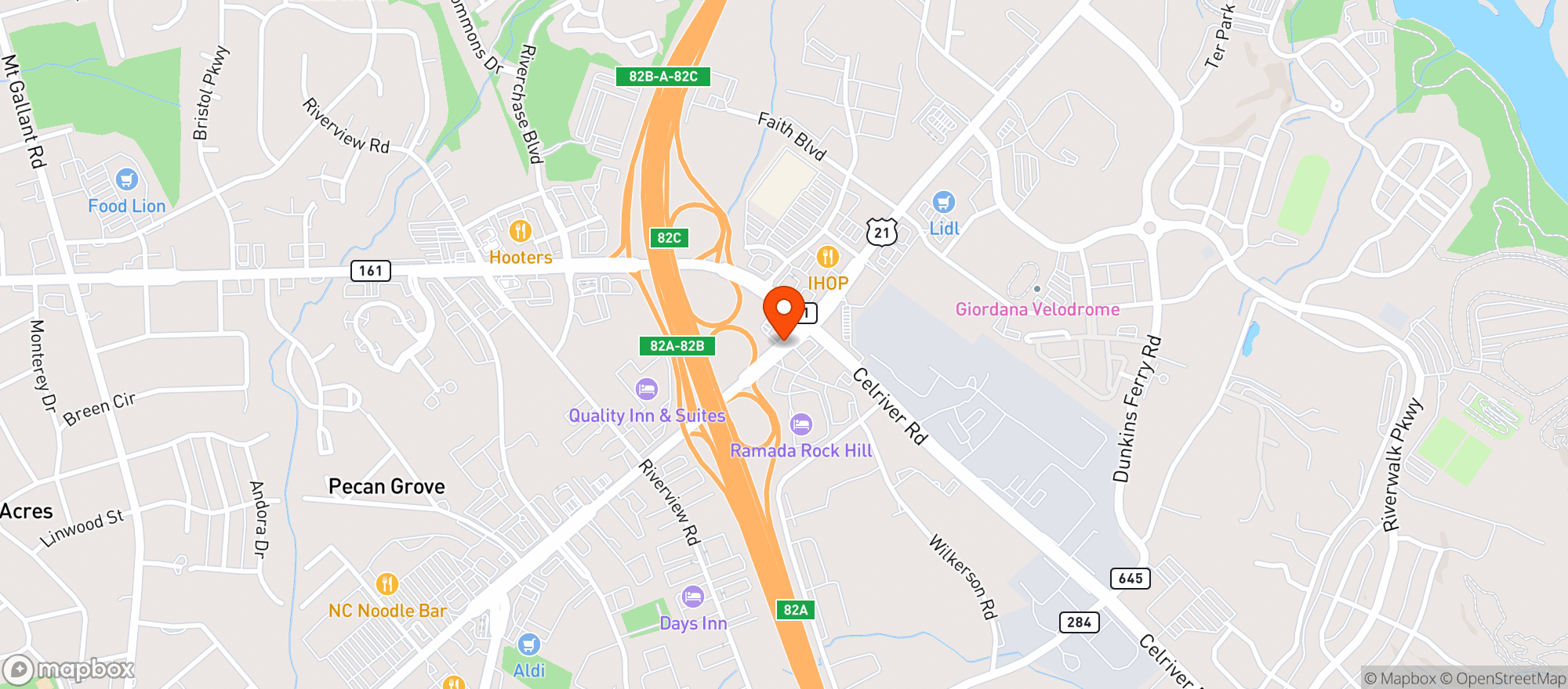 Map showing CIRCLE K