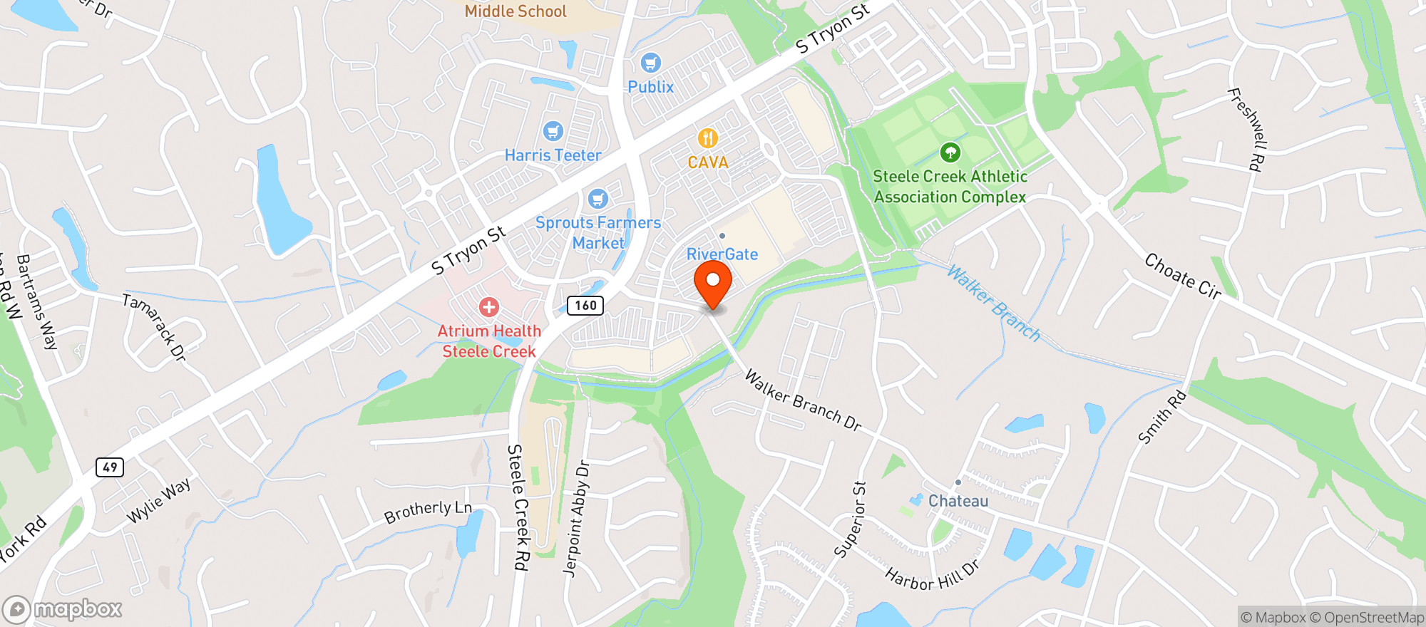 Map showing Target