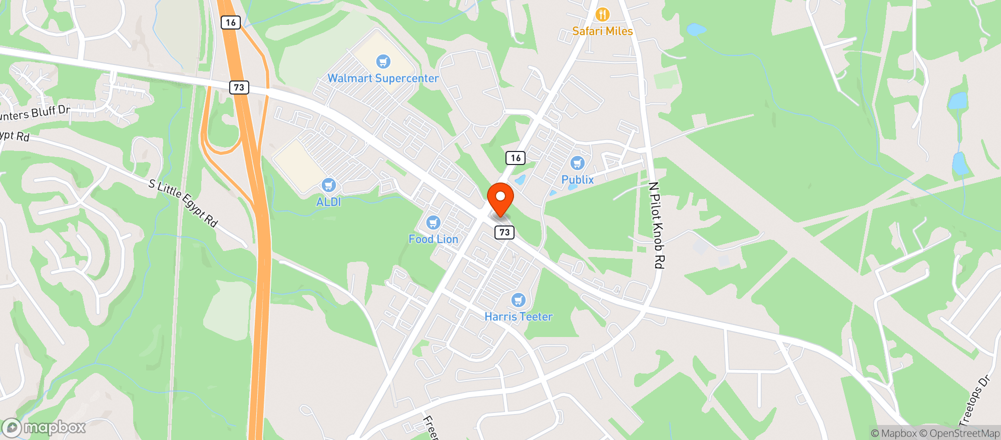 Map showing Circle K