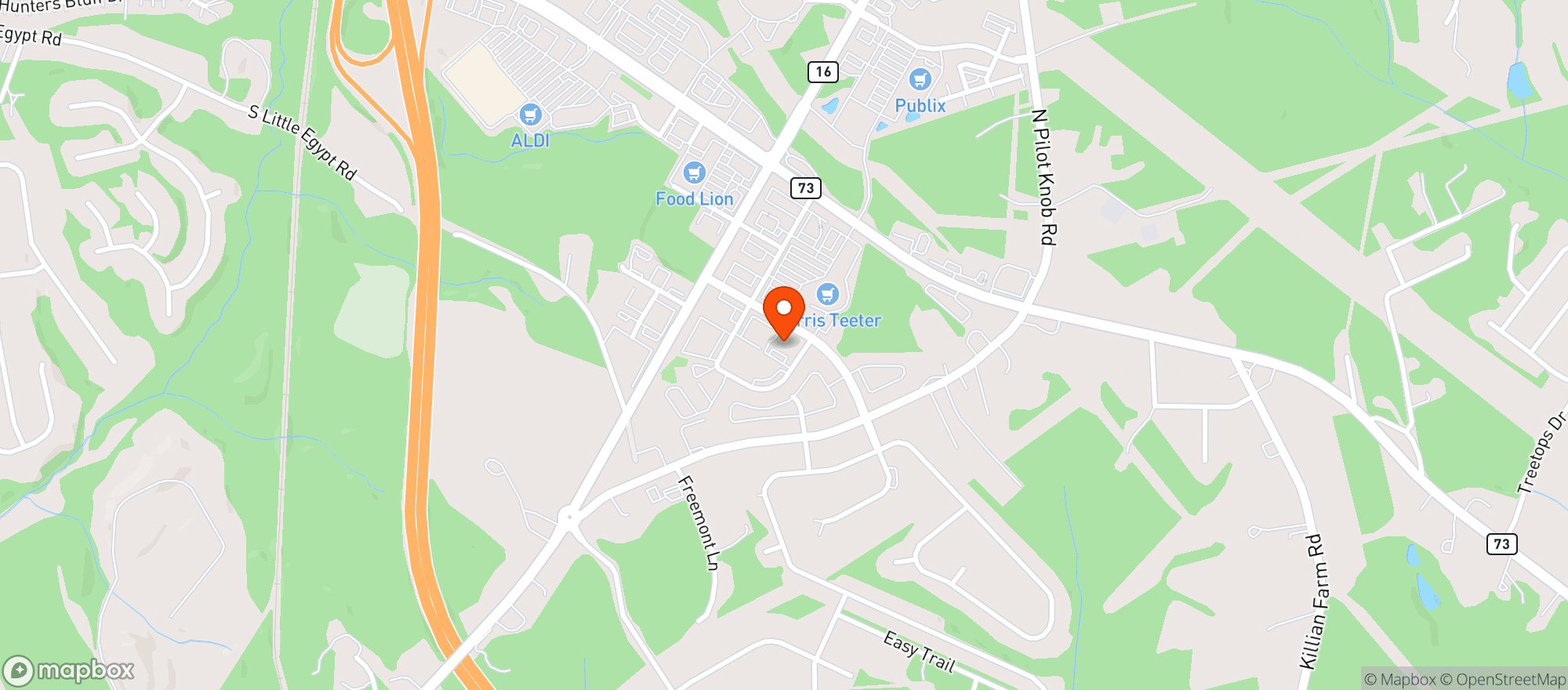 Map showing Sports Page Food & Spirit