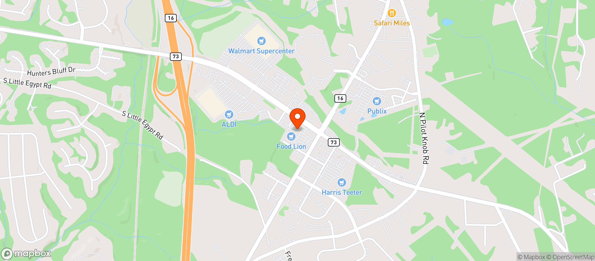 Map showing Food Lion