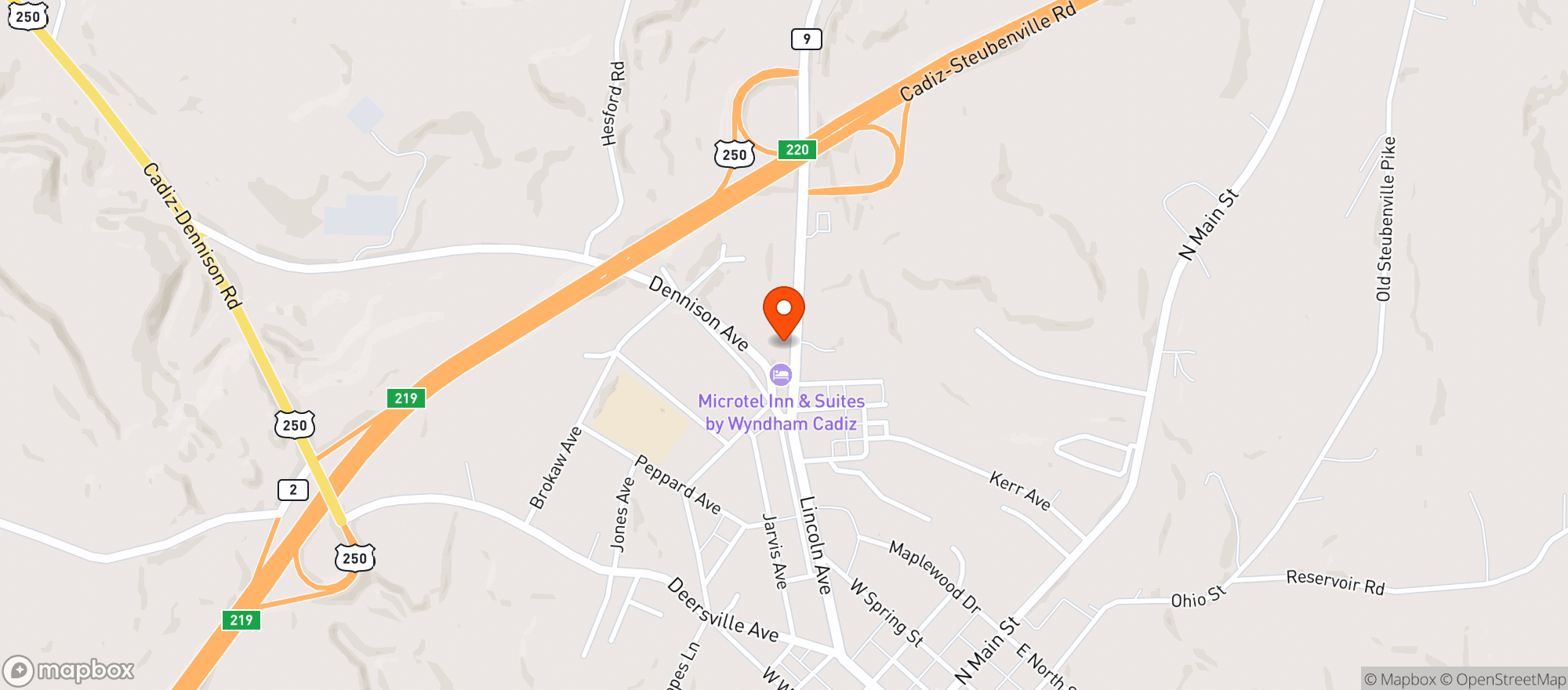 Map showing Smoker Friendly Party Center