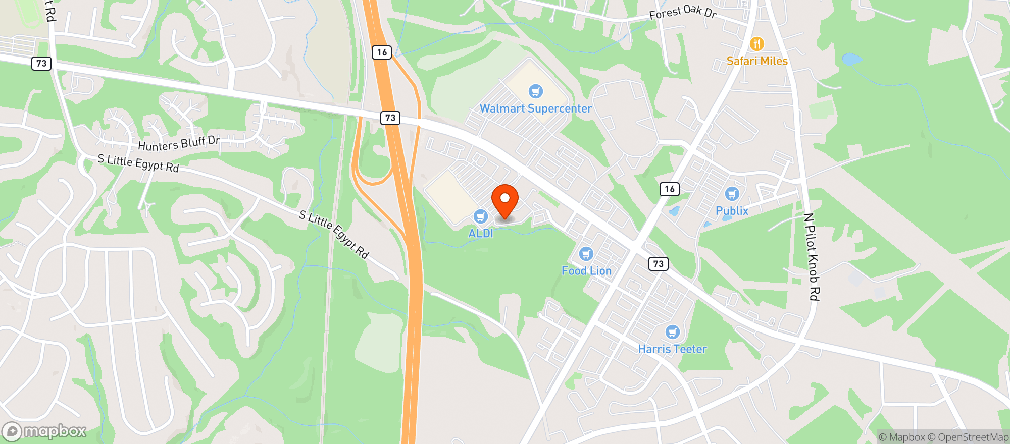 Map showing Casa Garica Cantina Grill