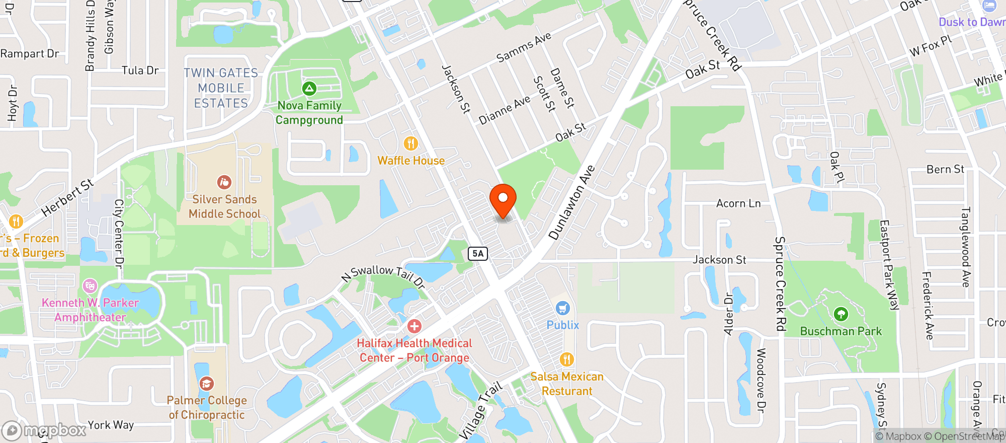 Map showing Mckennas Place Seafood