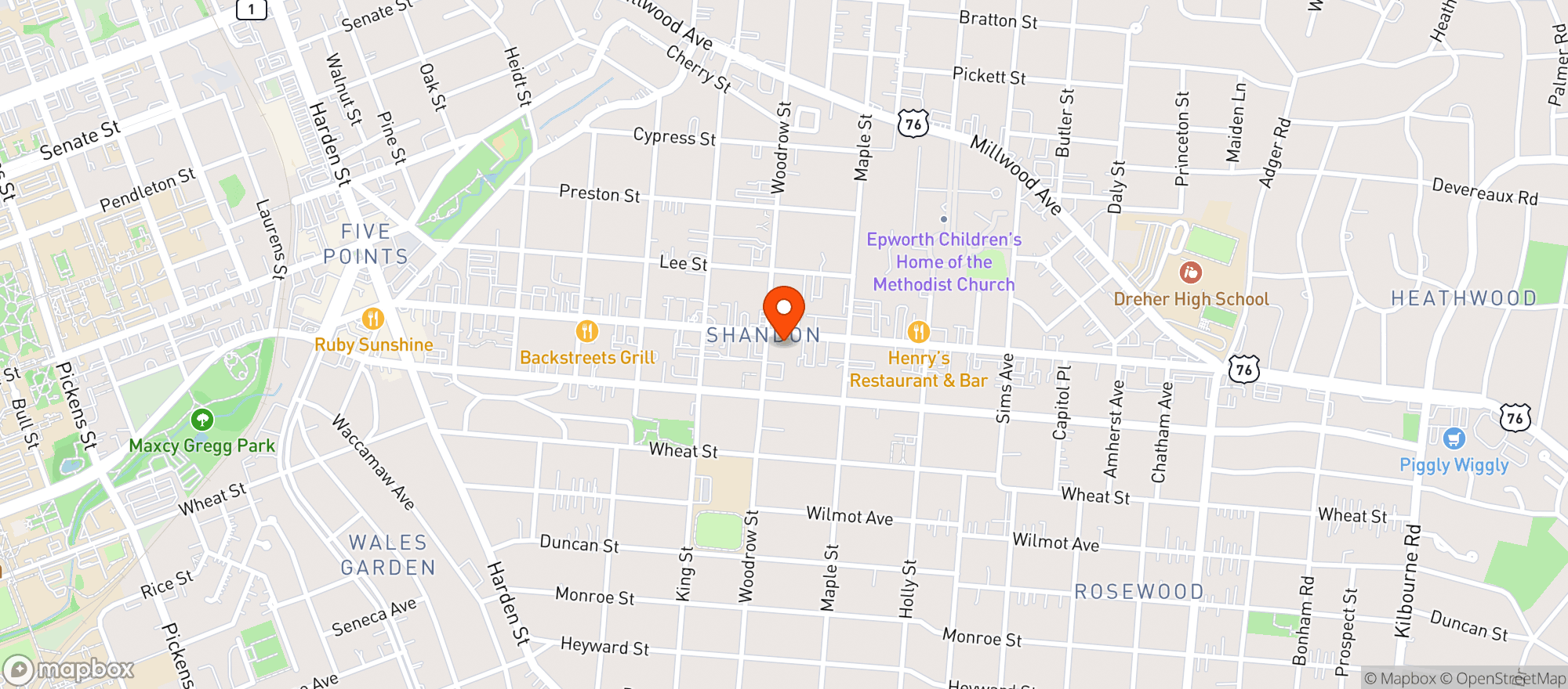 Map showing Craft And Draft