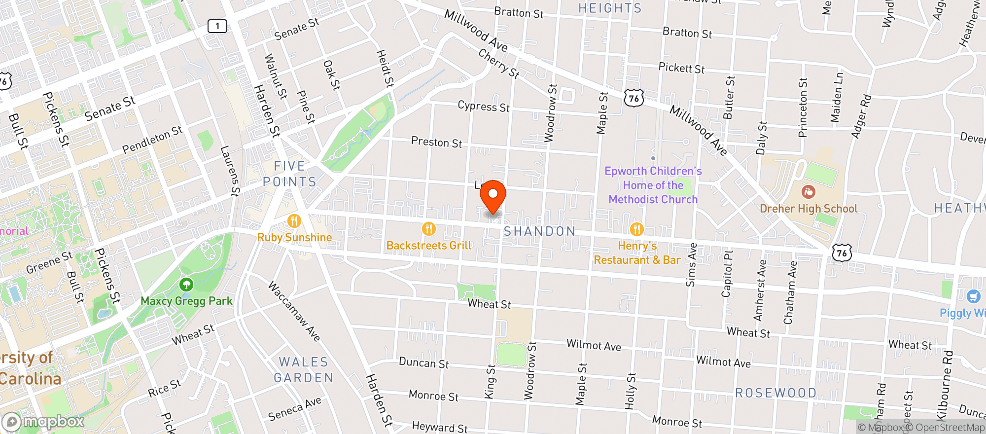 Map showing Scotchman Store #3627