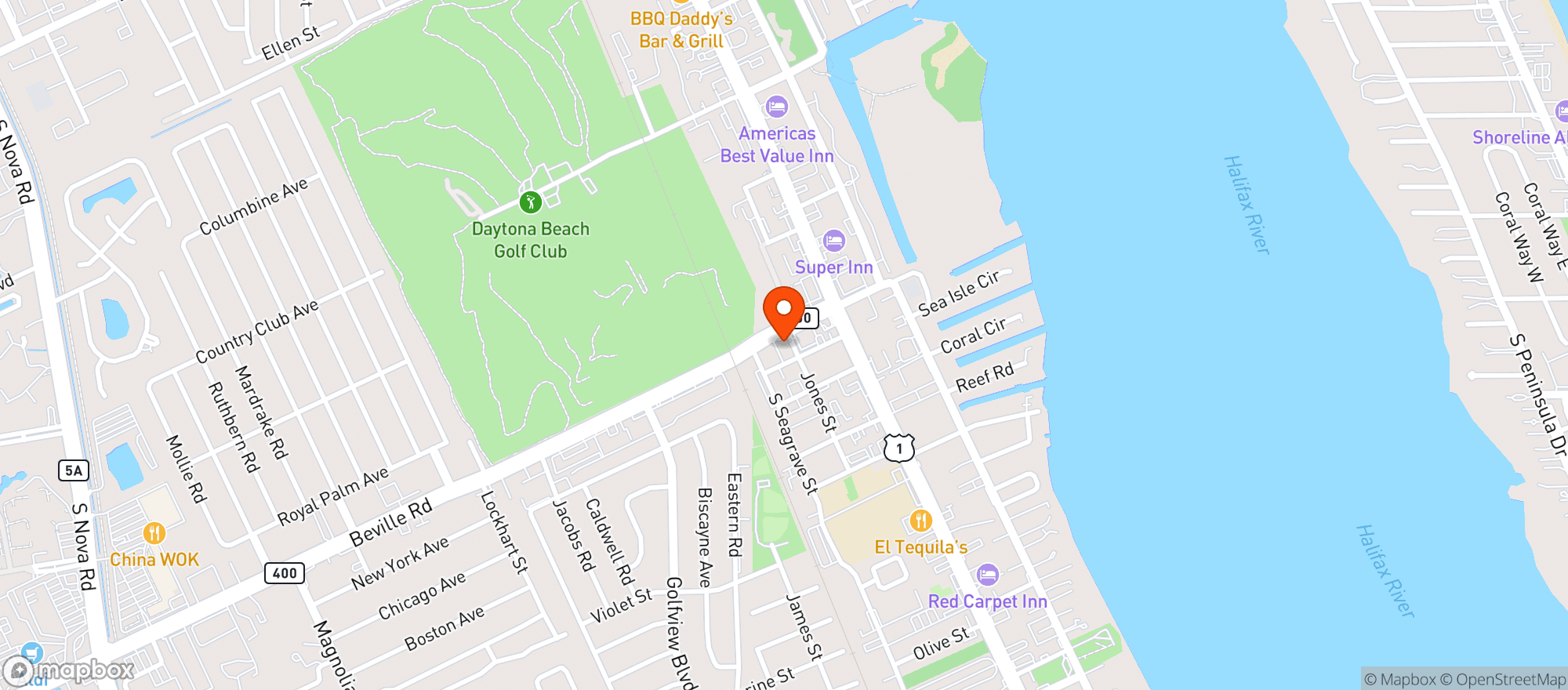 Map showing Bengals Discount Liquors