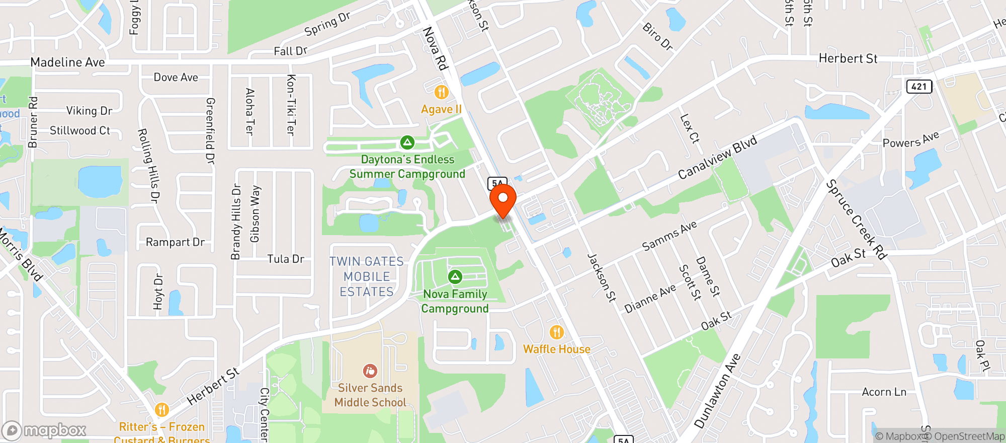 Map showing Circle K #2708808