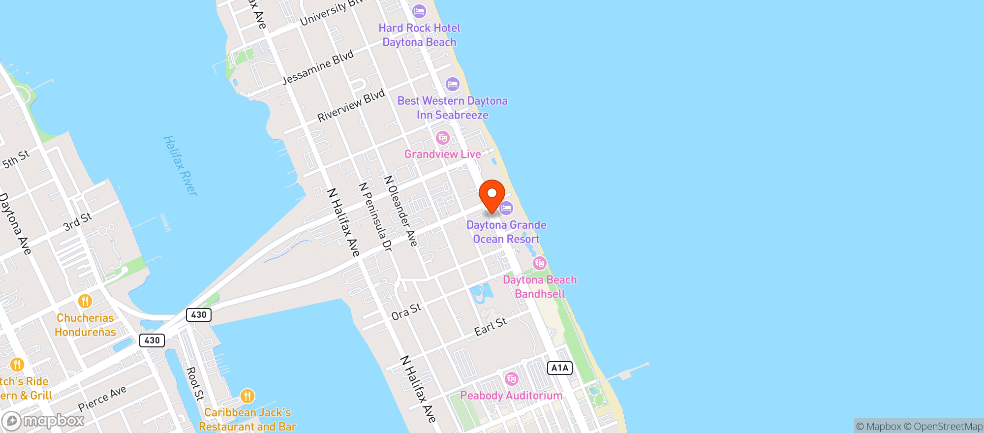 Map showing Island Liquor