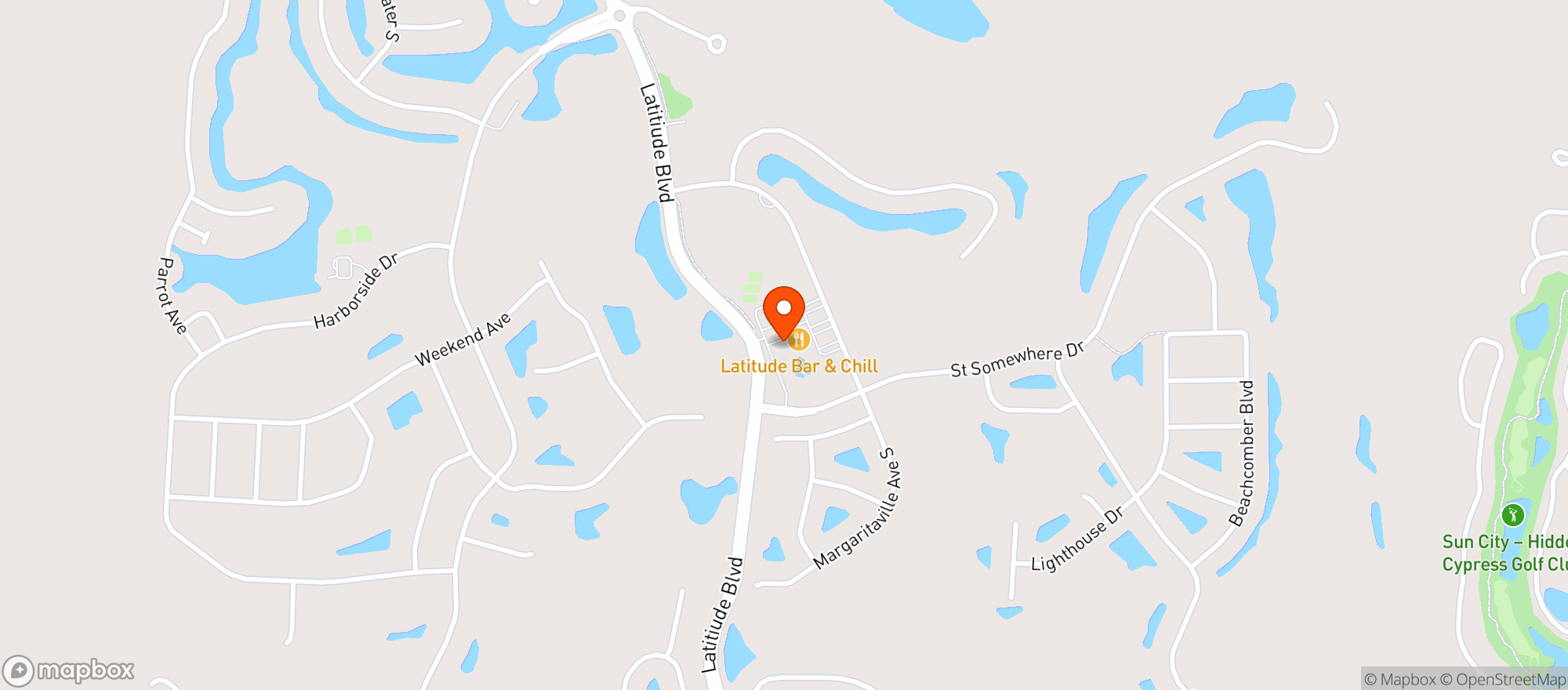 Map showing Last Mango Theater