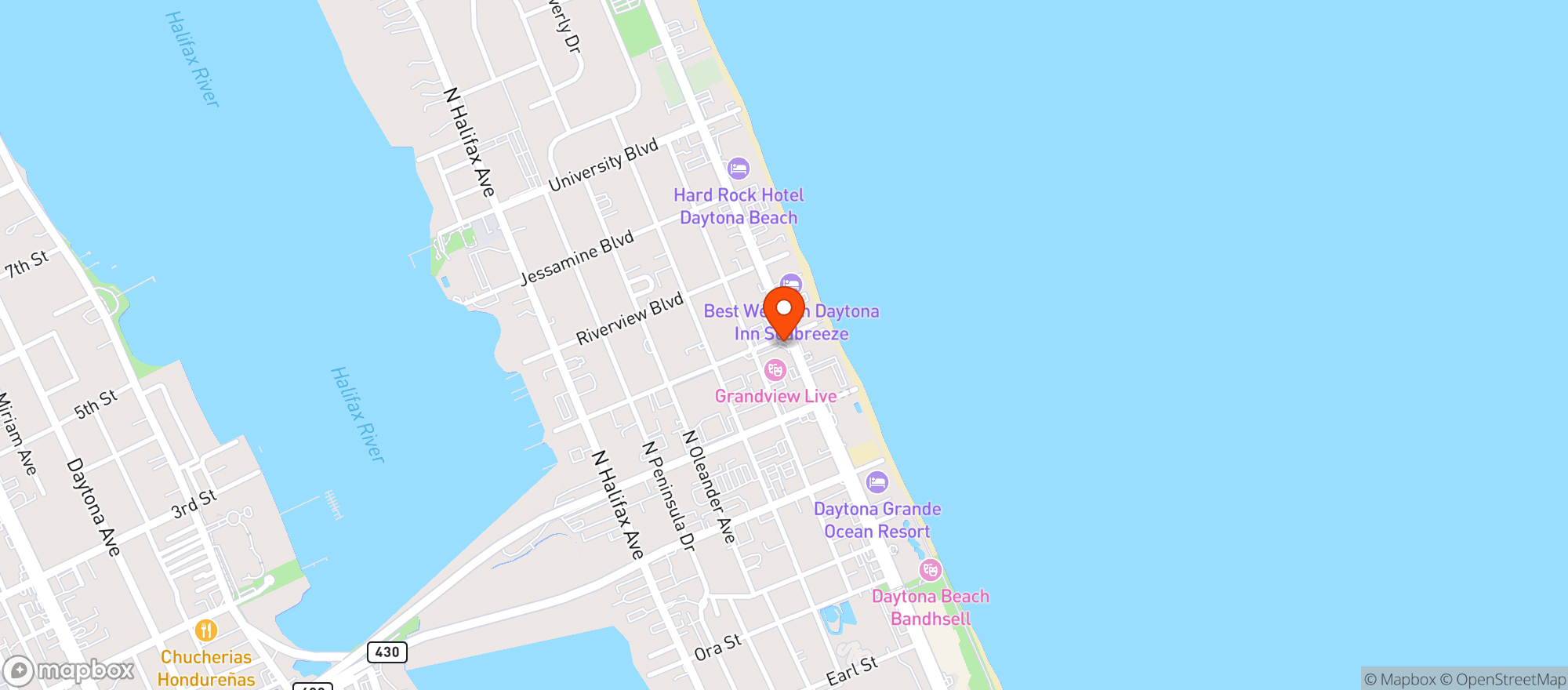 Map showing Sunoco A 1 A Market