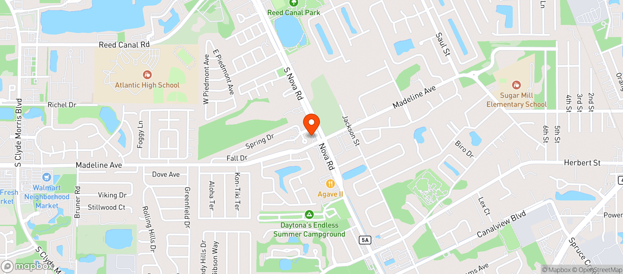 Map showing Sunshine Food Mart 334