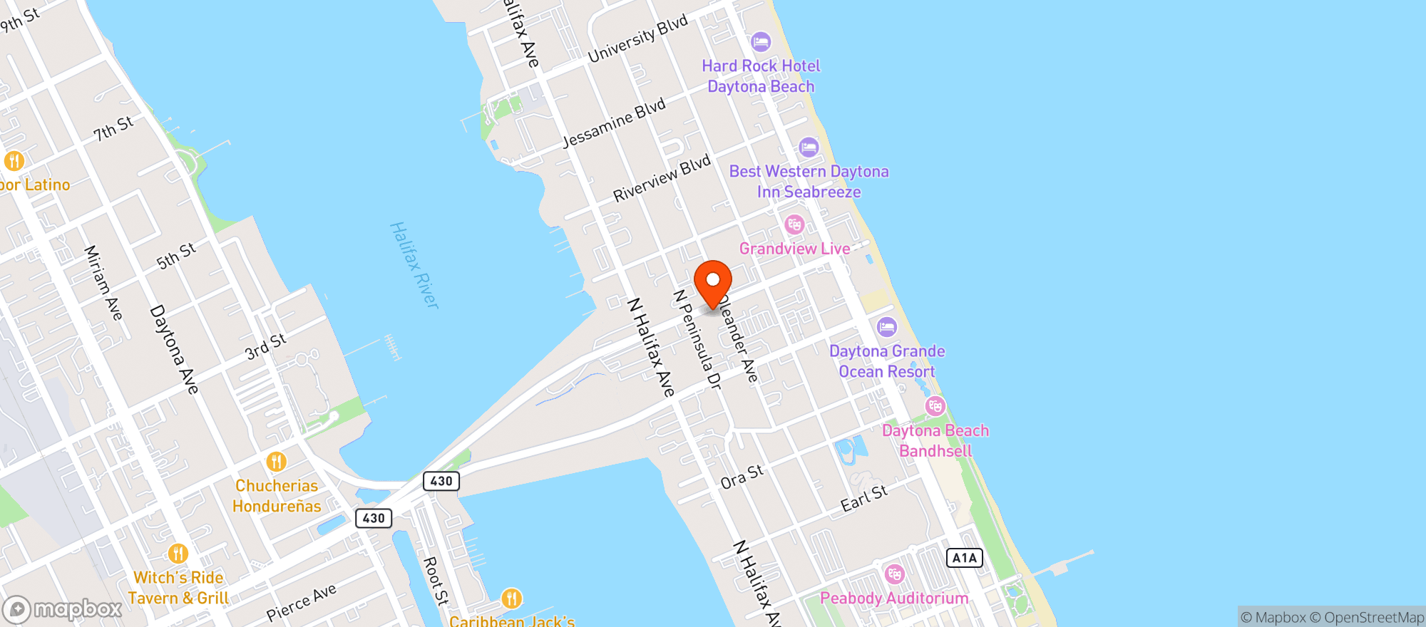 Map showing Knock Knock/evolve Modern