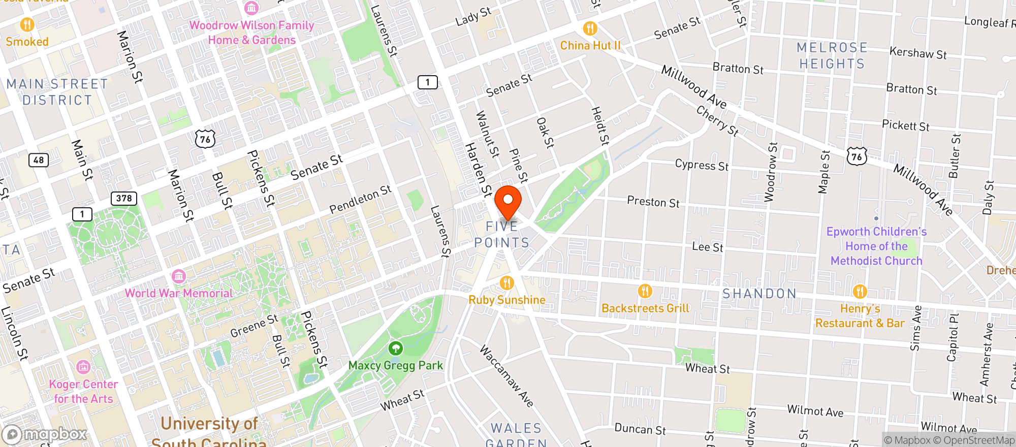 Map showing Tanneyhill's Group Therapy