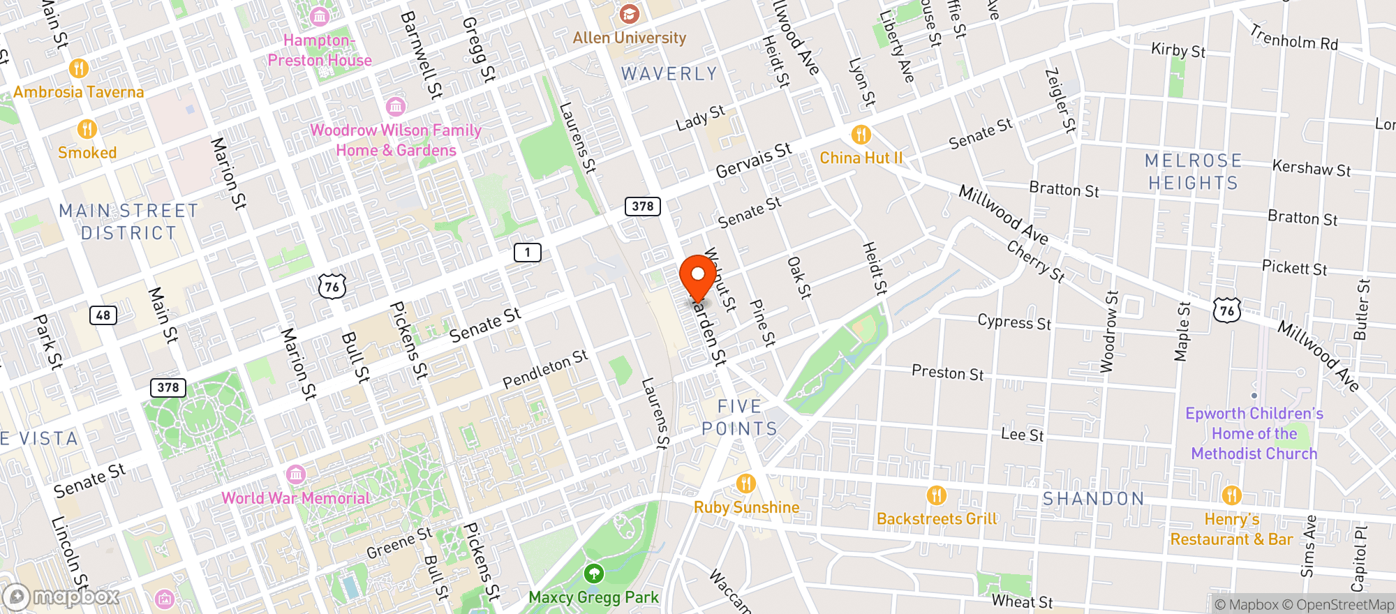 Map showing Food Lion