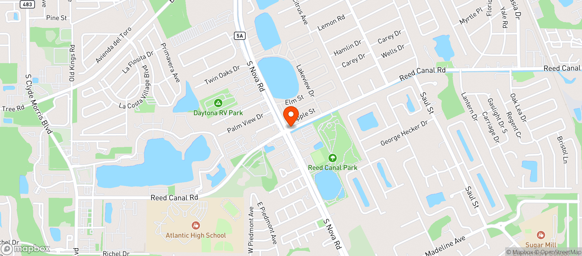 Map showing Citgo