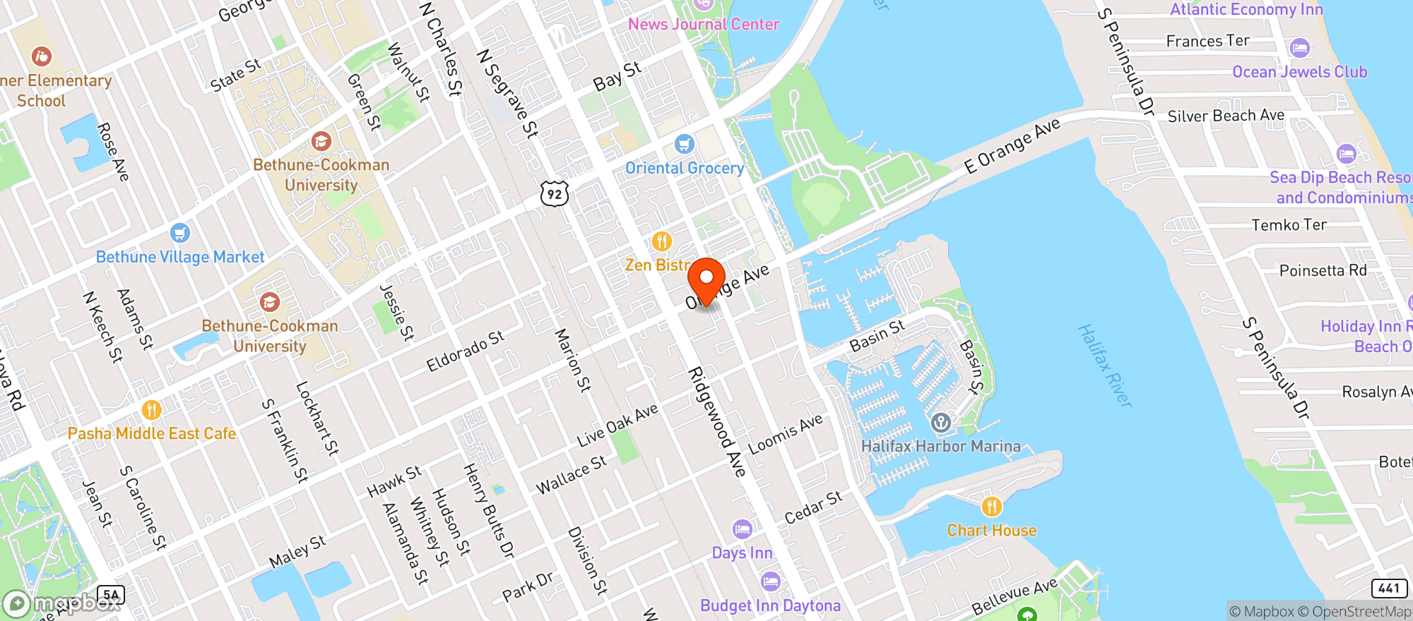 Map showing Liquor King