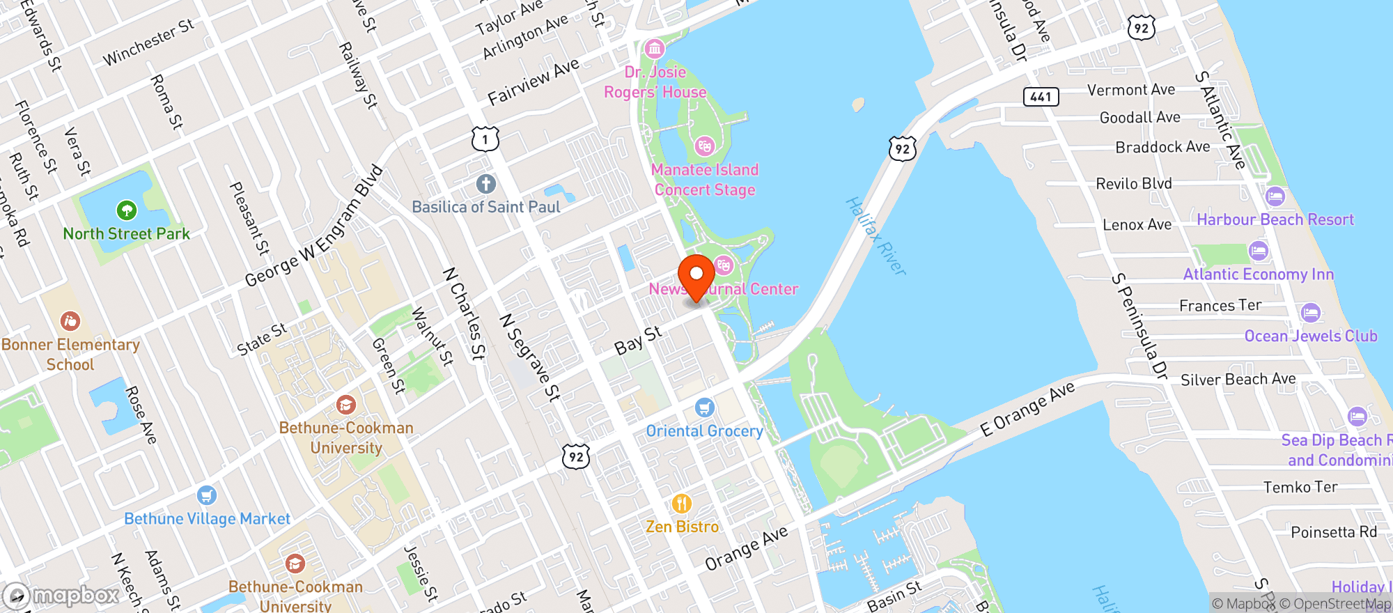 Map showing Madeline S Wine Bar