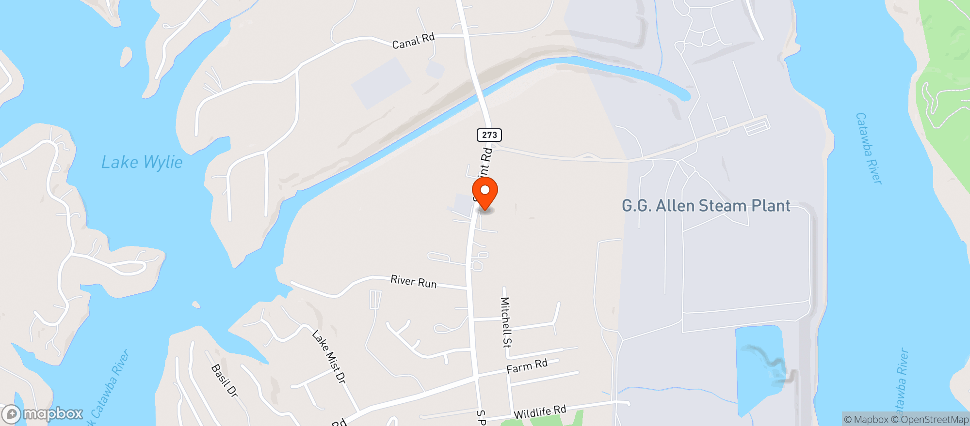 Map showing South Point Social