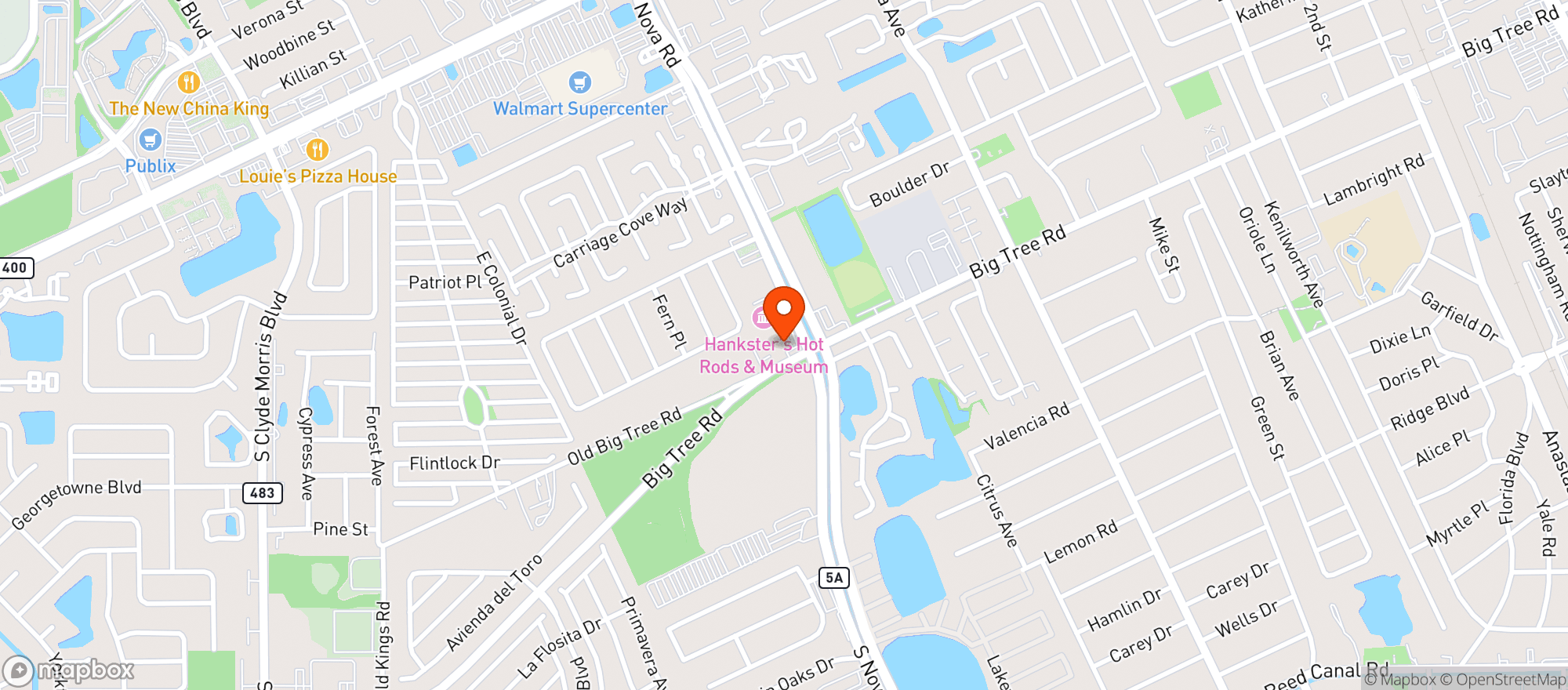 Map showing Circle K #0224
