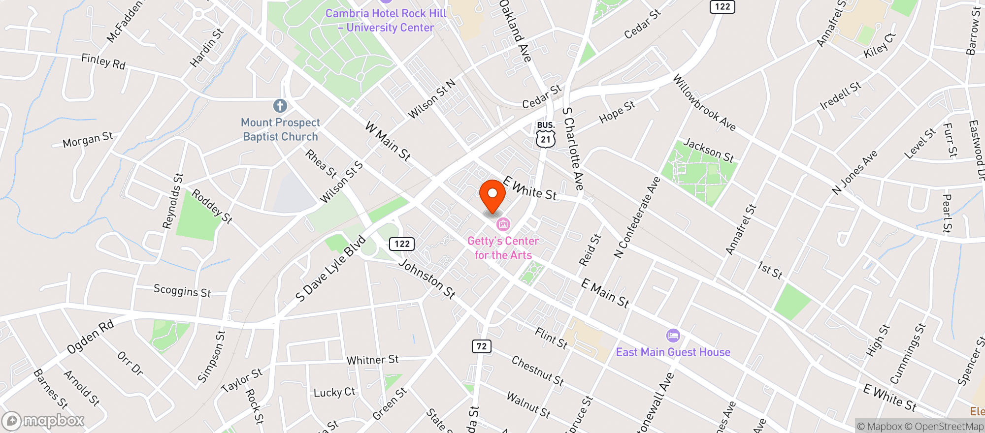 Map showing MAIN STREET BOTTLE SHOP