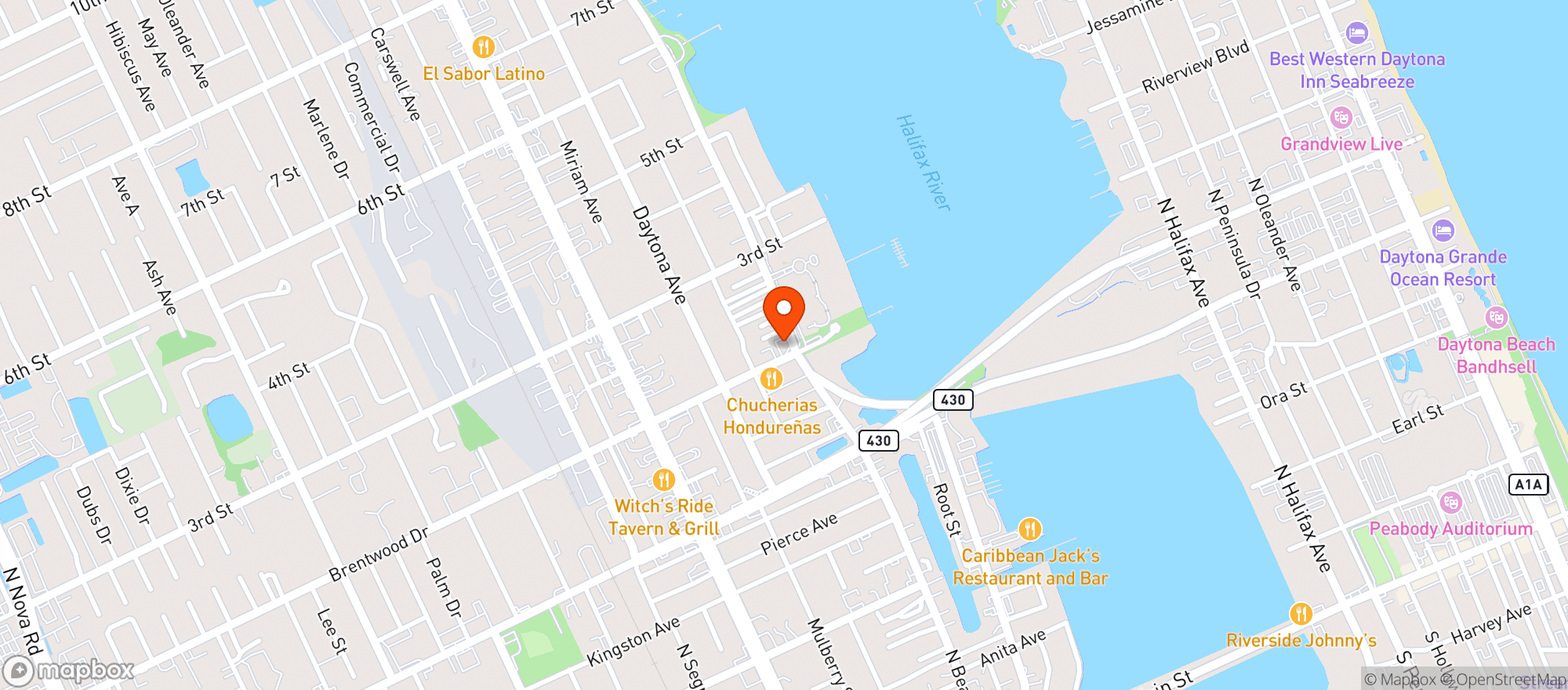 Map showing Townline Lounge