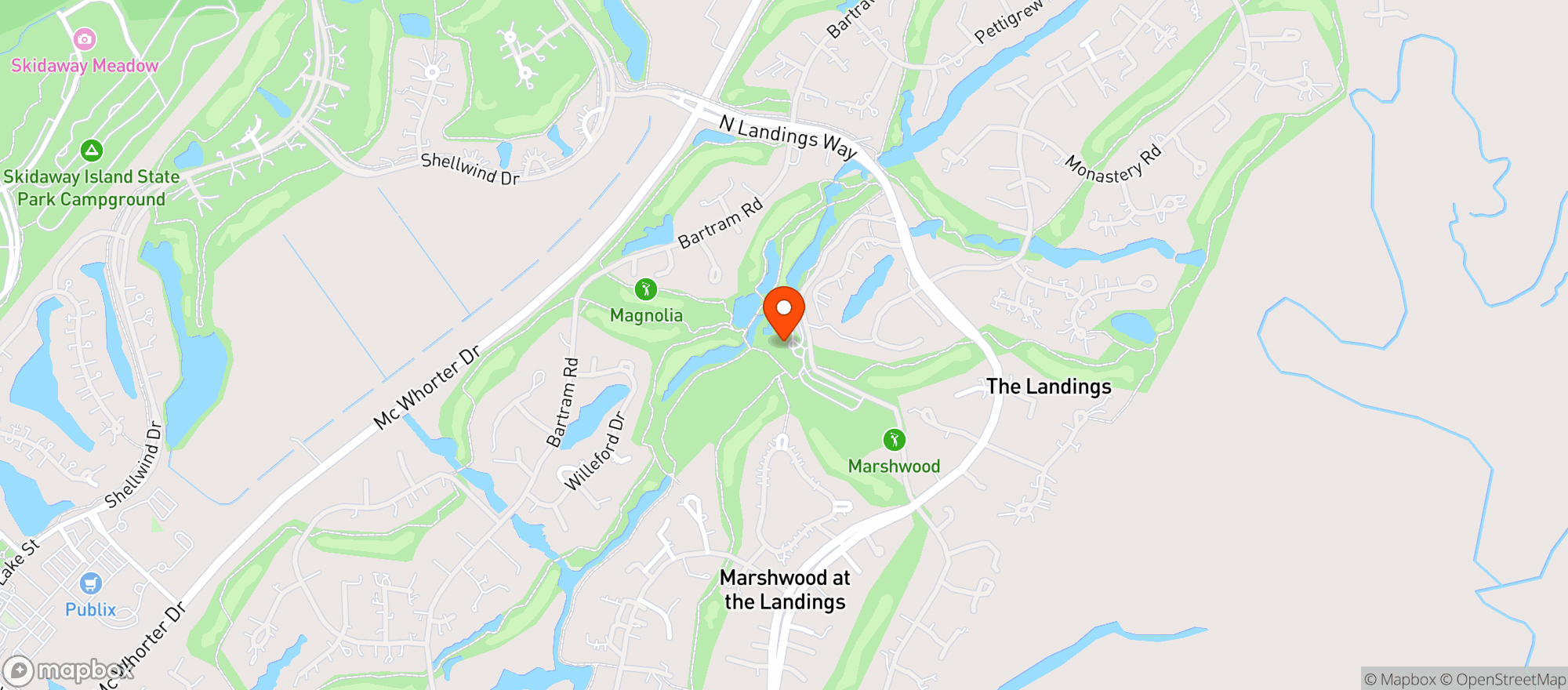 Map showing Marshwood At The Landings