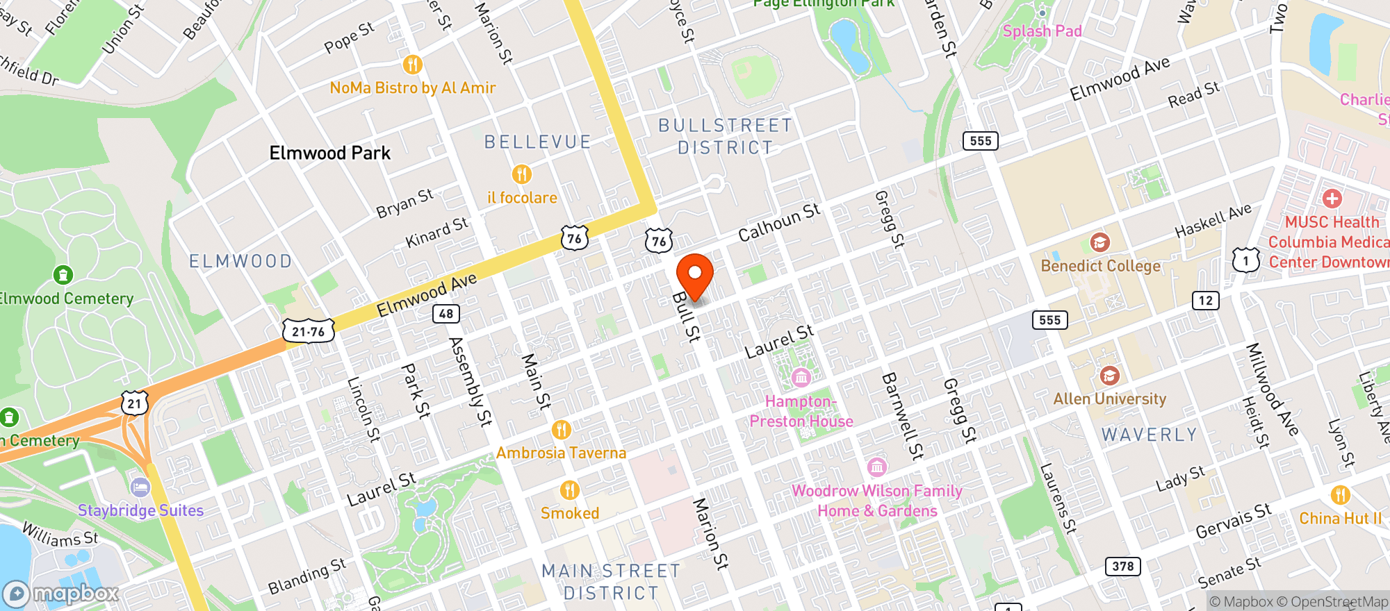 Map showing Cola Love