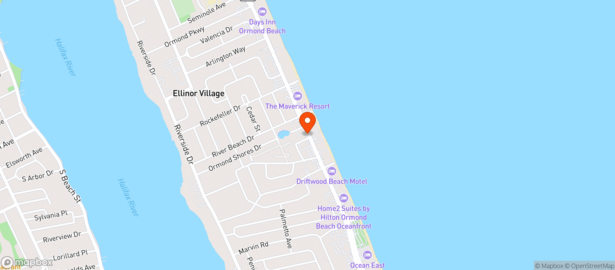 Map showing CHEERS WINE & LIQUOR