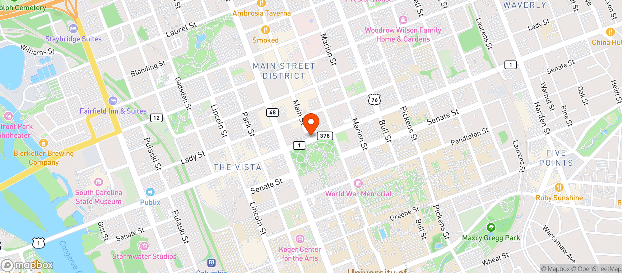 Map showing Moxy Downtown #10
