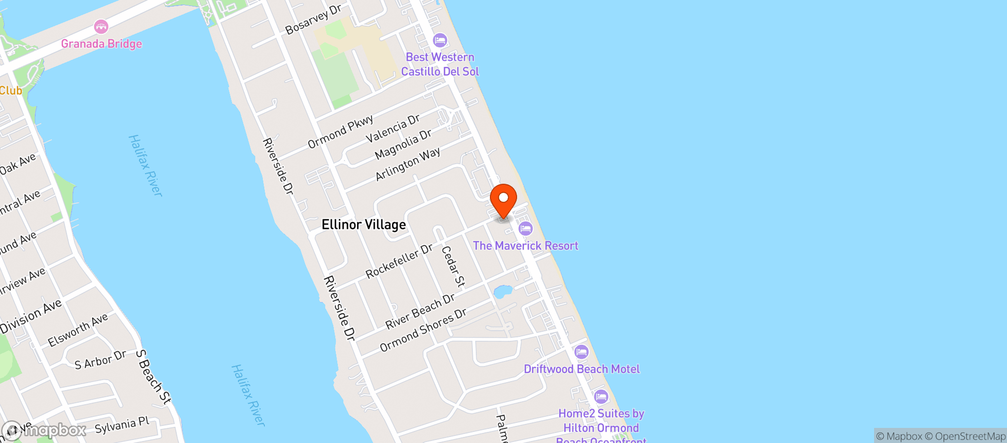 Map showing 7 ELEVEN
