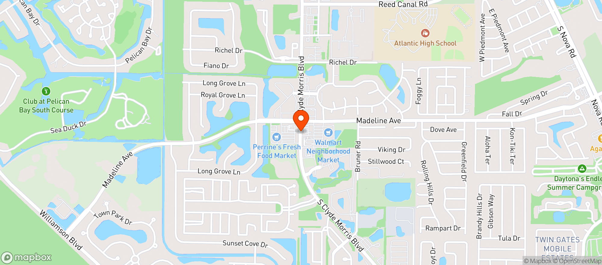 Map showing Walmart Neighborhood Mkt