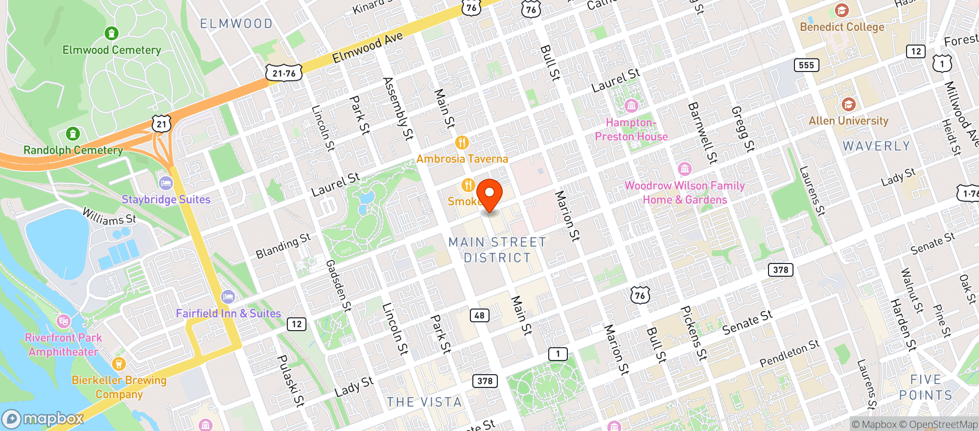 Map showing Prohibition