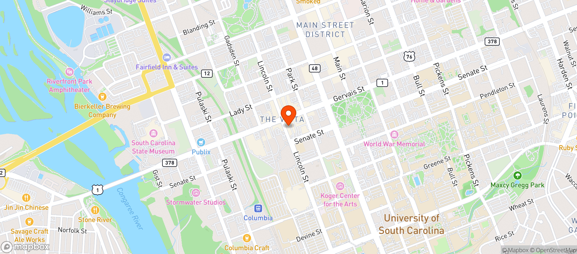 Map showing Jays Bar And Grill