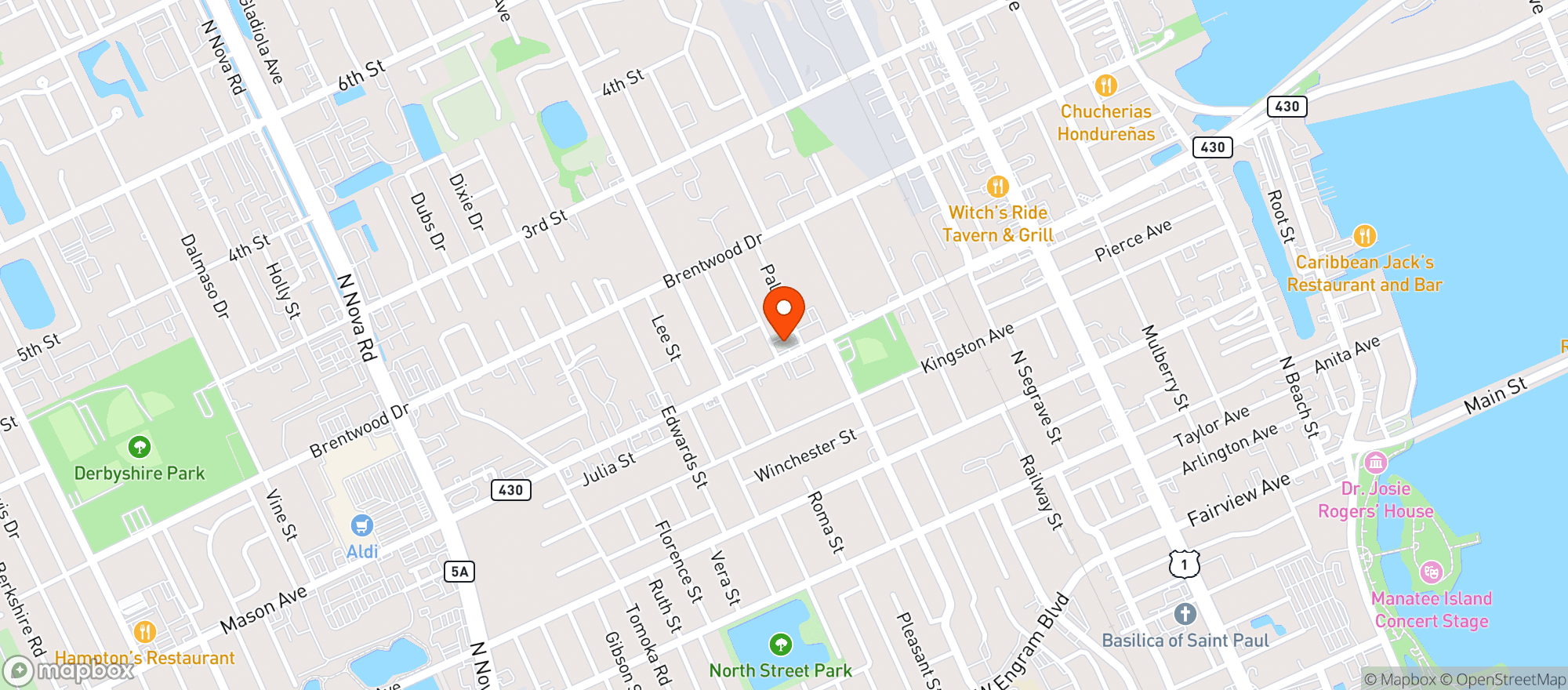 Map showing Seven Star