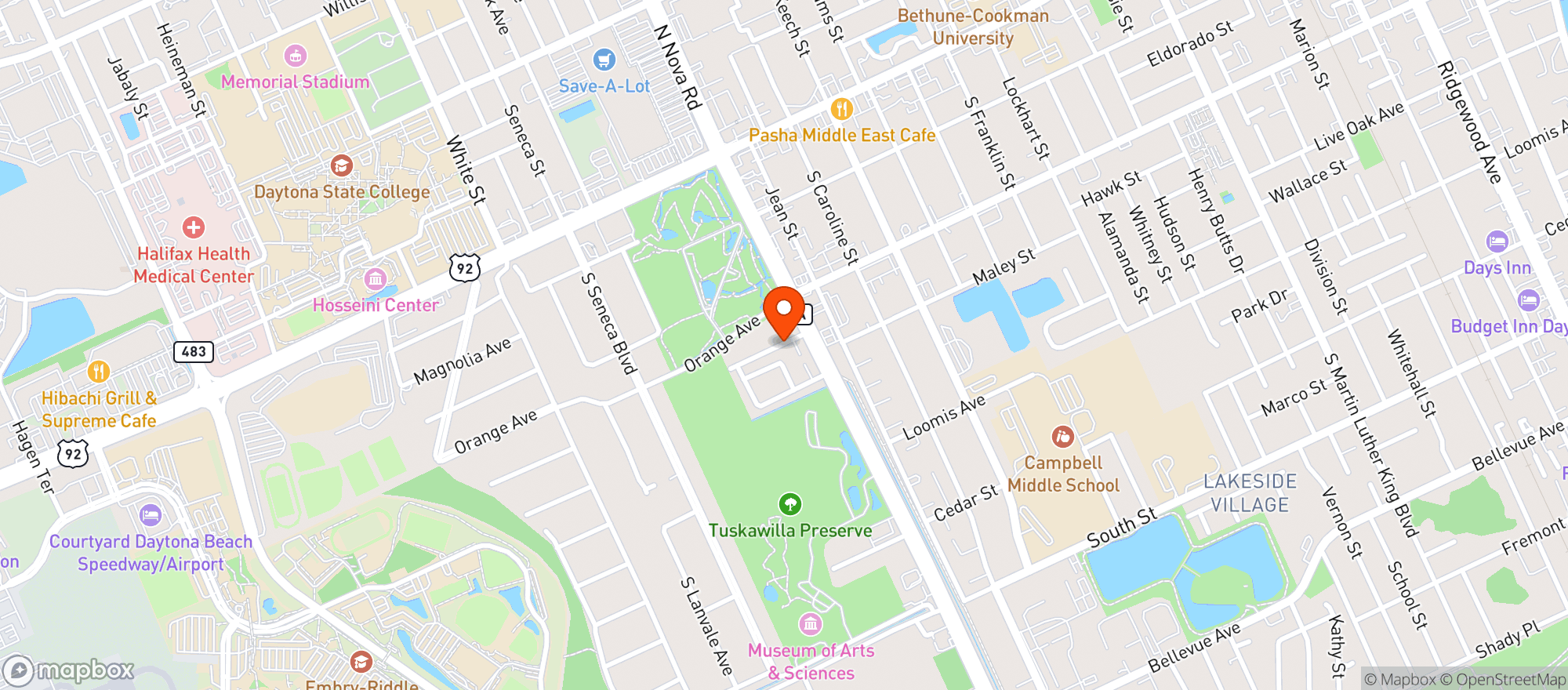 Map showing The Old Ice House