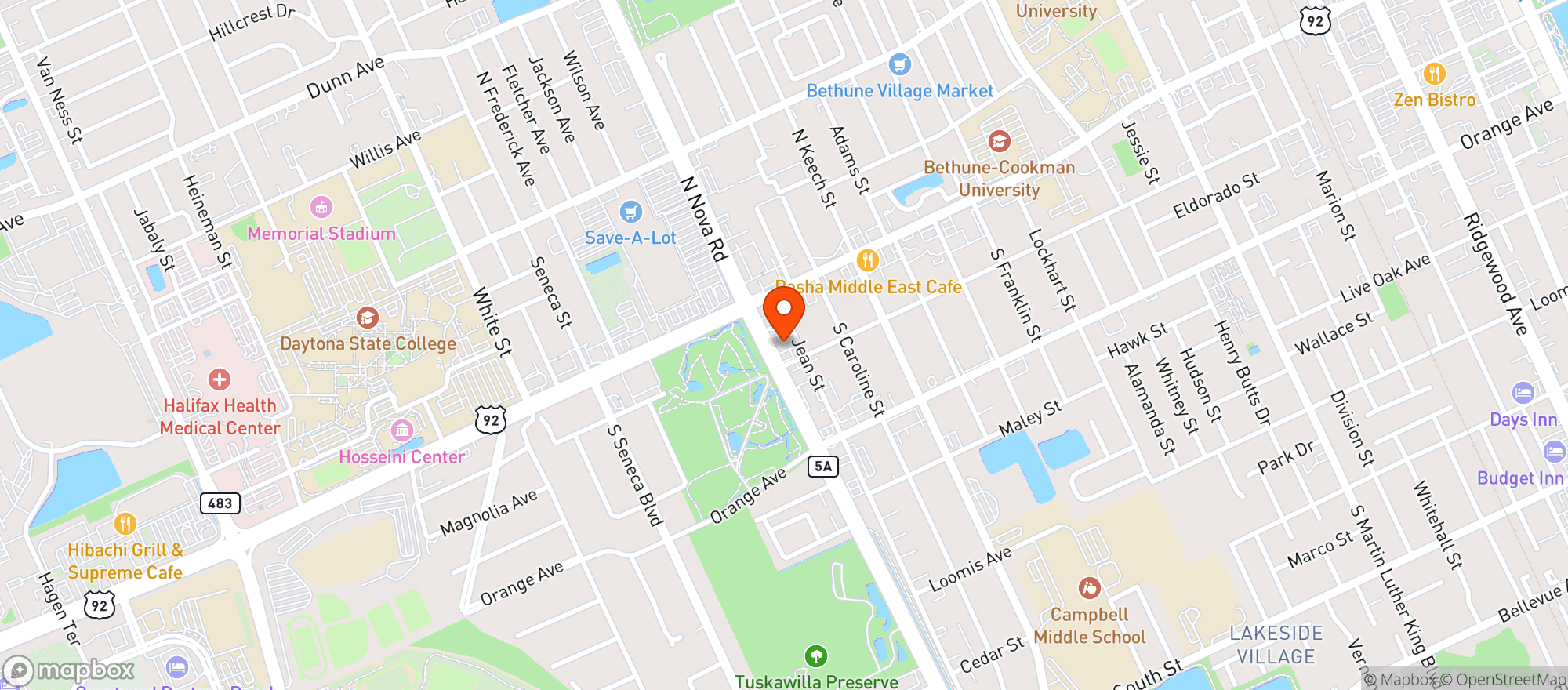 Map showing Discount Tobacco Shop