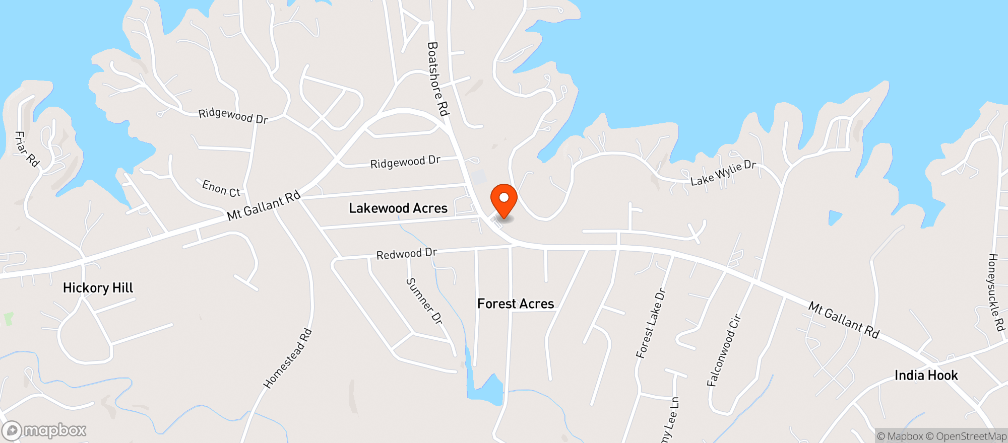 Map showing Riverstop Food Mart