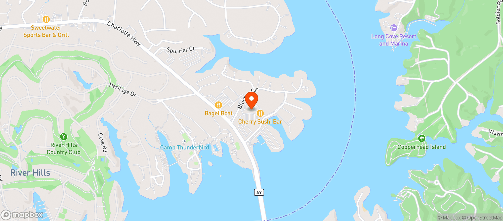 Map showing Bright Eyes & Bushy Tails