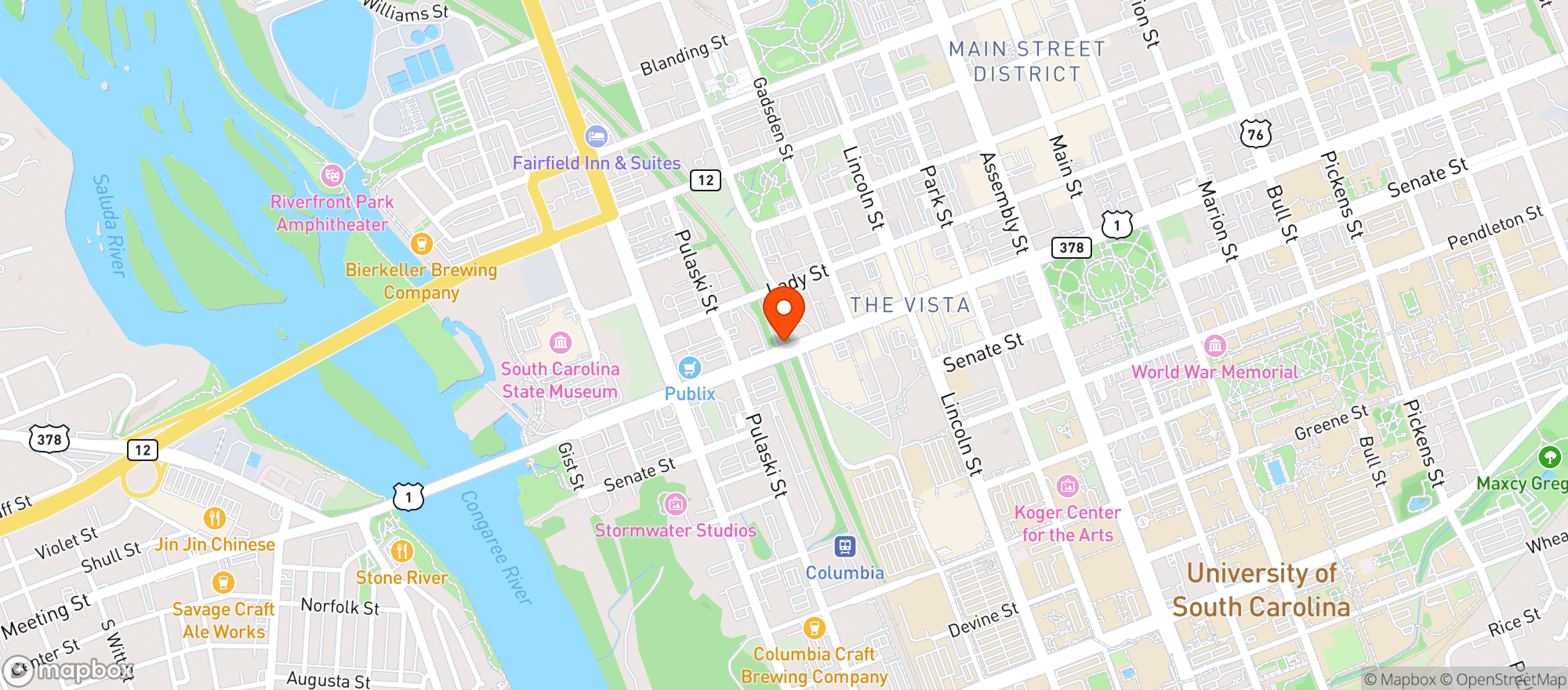 Map showing City Grit