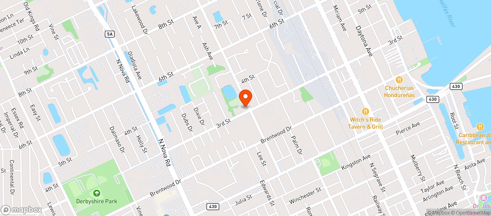 Map showing Medina Deli Grocery