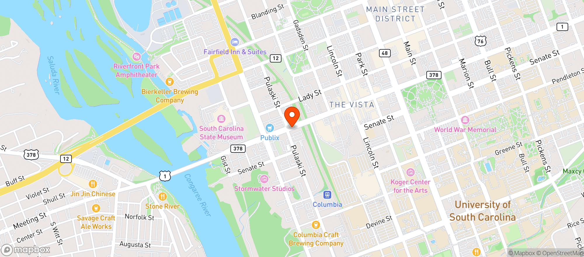 Map showing Twin Peaks