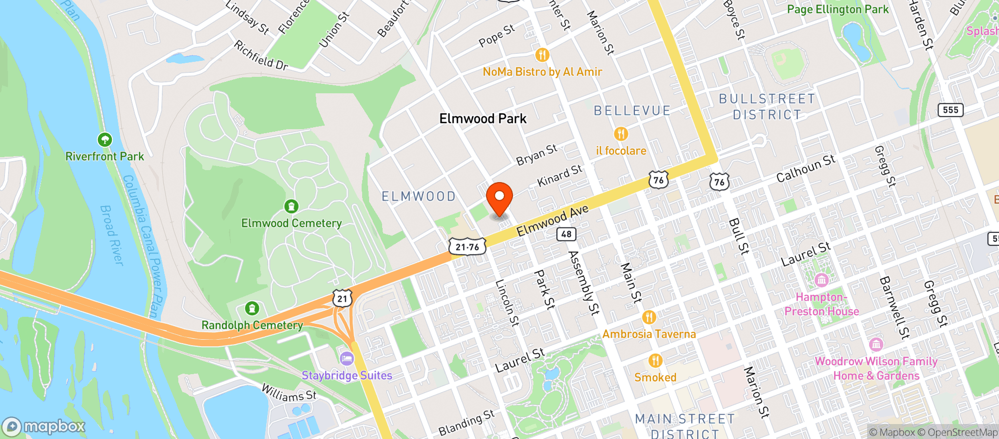 Map showing Circle K #2723485