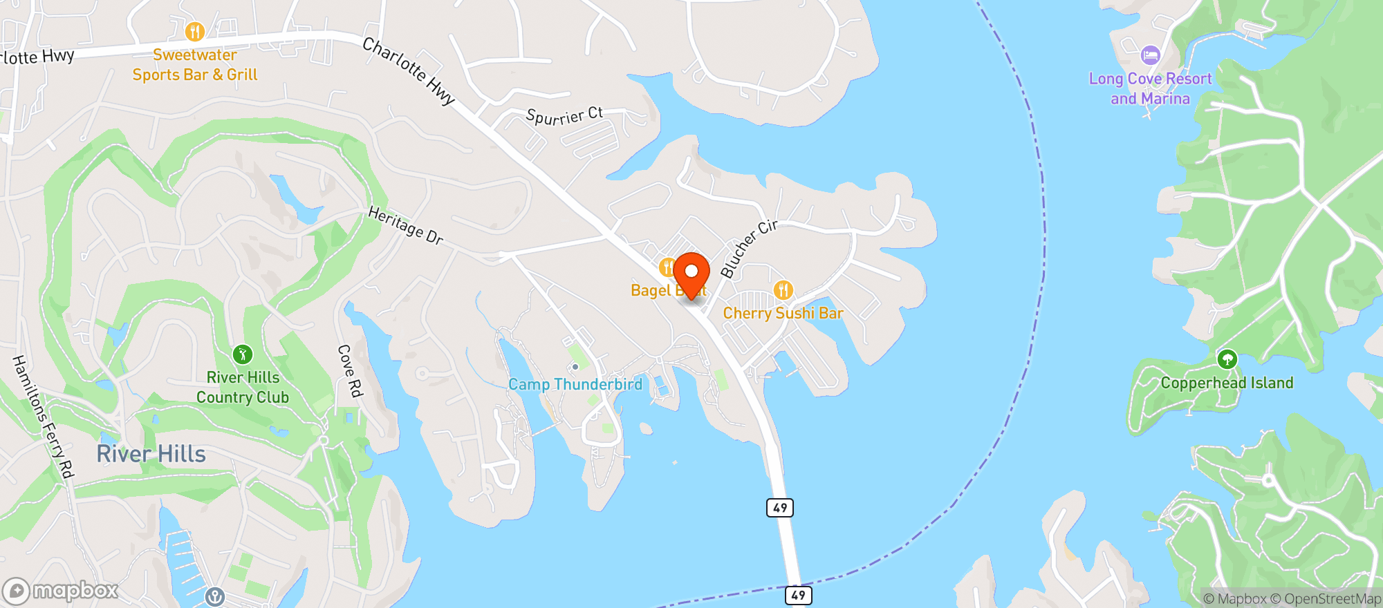 Map showing Circle K