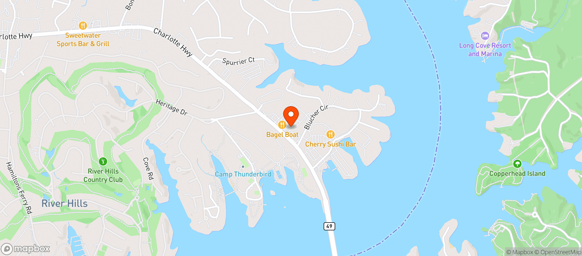 Map showing Meat Mafia