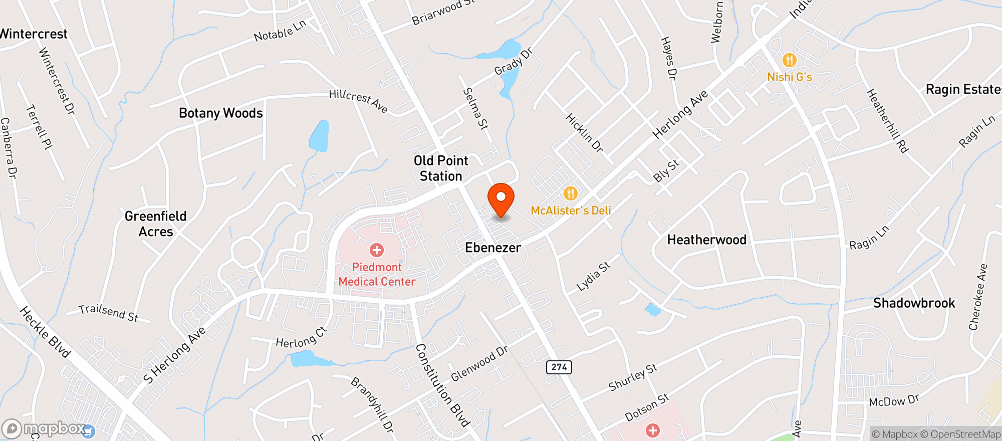 Map showing Food Lion
