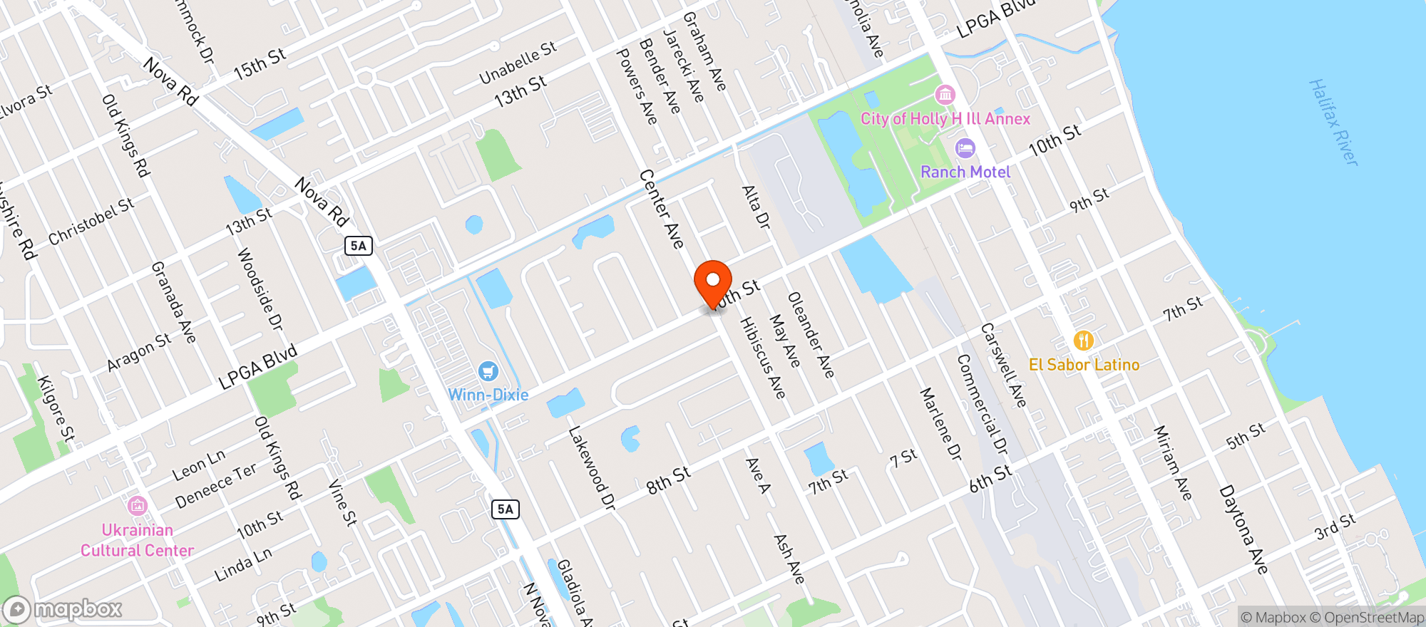 Map showing Speedy Mart
